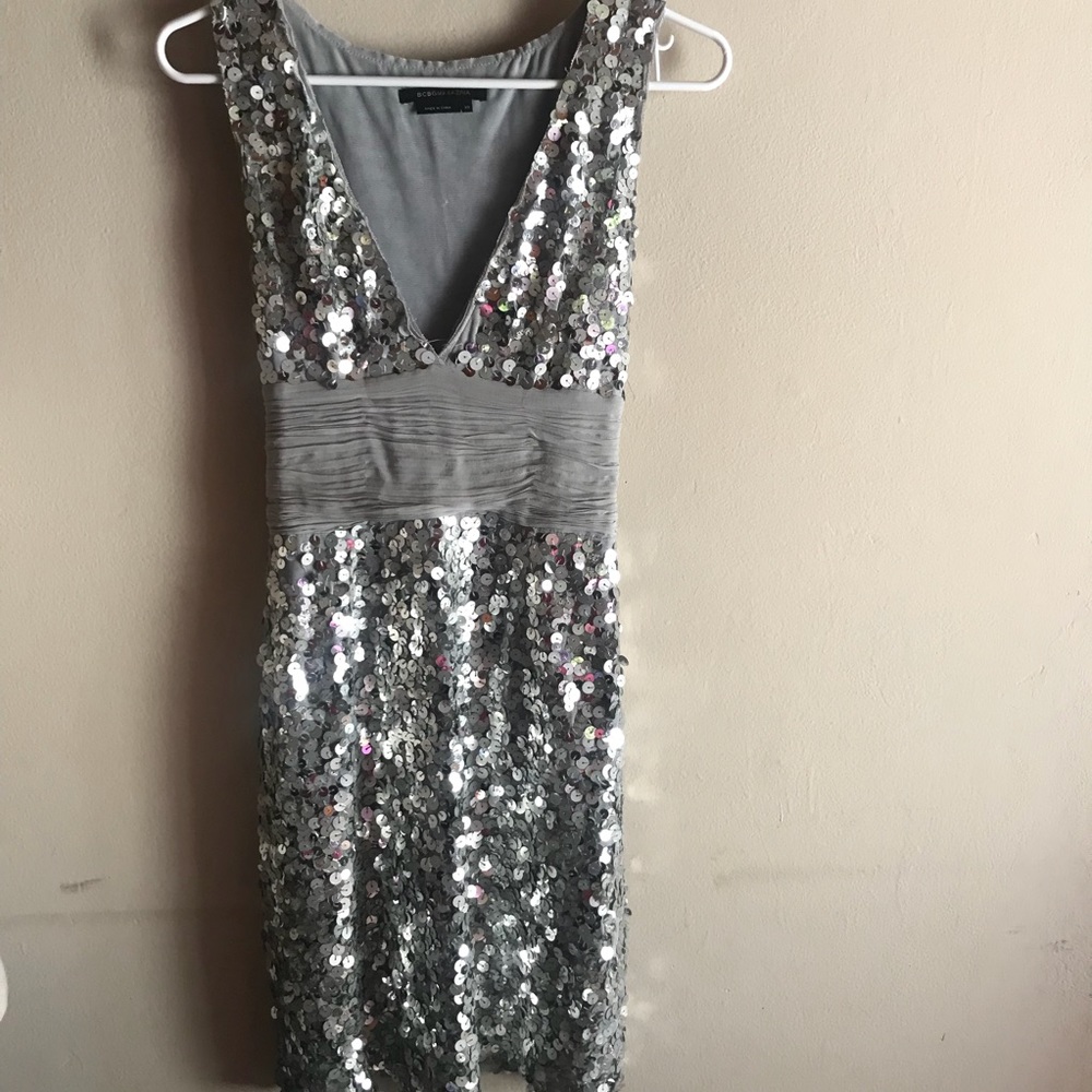 BCBG sequin evening dress